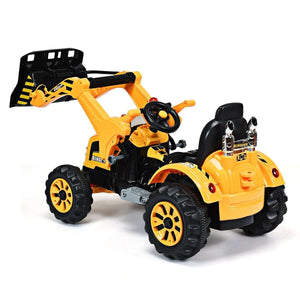 12V Battery Powered Yellow Kids Ride-On Dumper Truck Trend Times 4