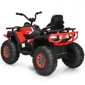 Kids Electric Red 4-Wheeler ATV Quad with MP3 Player and LED Lights Trend Times 5