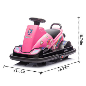 Kids Ride-On Motor Bumper Car with Cute Pink Design for Ages 3-5 Trend Times 1