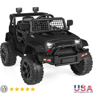 12V Kids Ride-On Truck with Remote Control, Spring Suspension, LED Lights, and AUX Port Trend Times 0