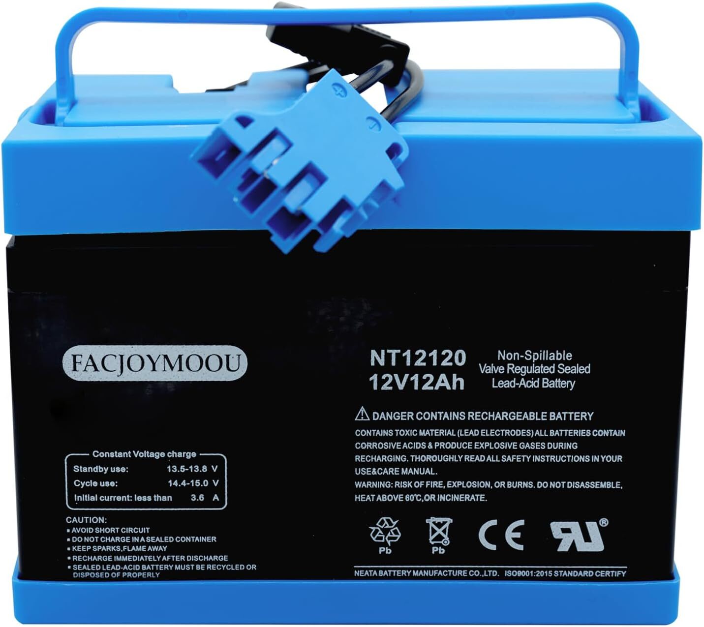 12 Volt 12AH Replacement Battery for Peg Perego Tractor and Polaris RZR 900 John Deere Gator XUV Trend Times 0