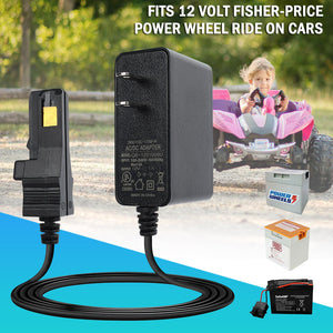 12 Volt 12V Battery Charger for Power Wheels 00801-0638 Trend Times 8