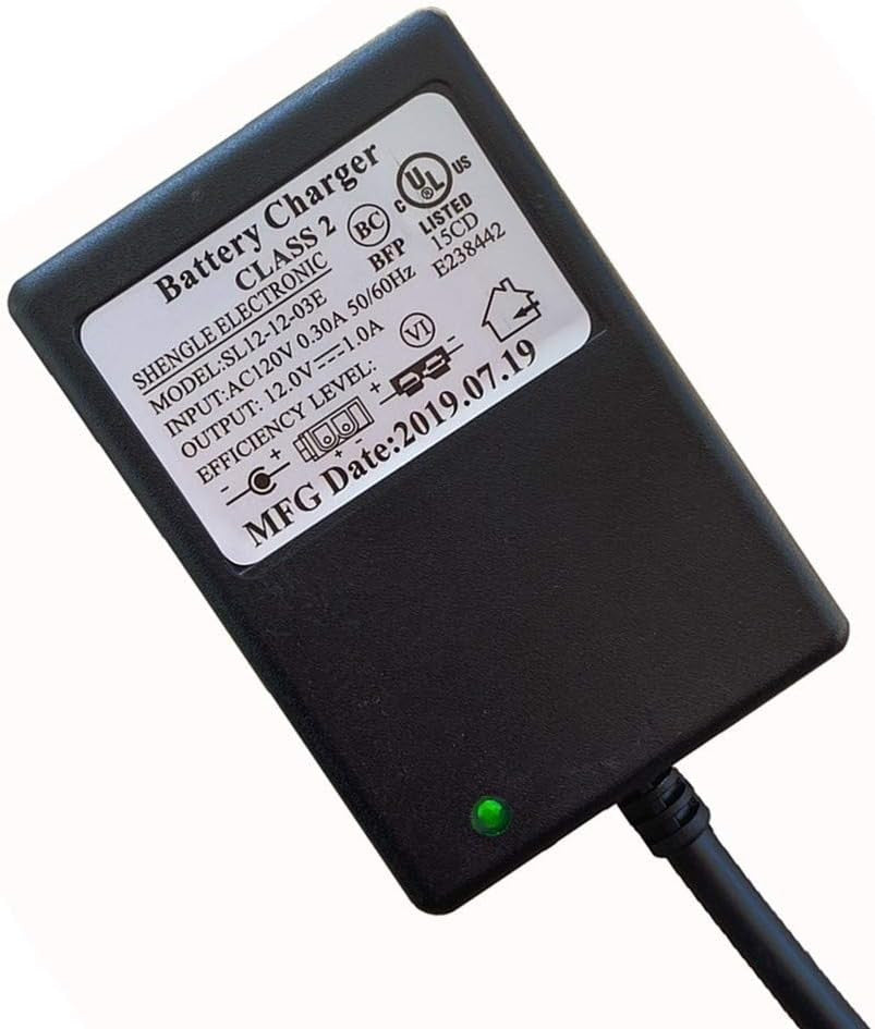 12 Volt B-Type Plug Charger and 12V Adapter for Kids Ride-On Battery Trend Times 1