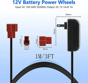12 Volt 1A Battery Charger for Kids Electric Ride-On Cars and Toys Trend Times 19