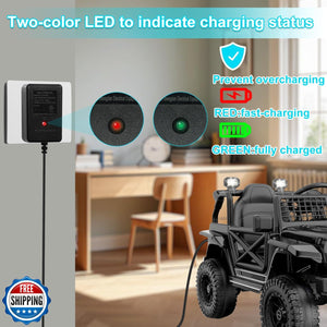12 Volt Battery Charger for Kids Ride-On Toys and Cars Trend Times 3