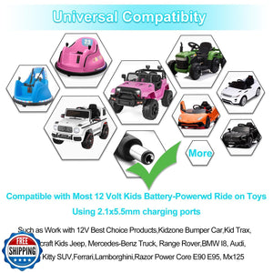 12 Volt Battery Charger for Kids Ride-On Toys and Cars Trend Times 4