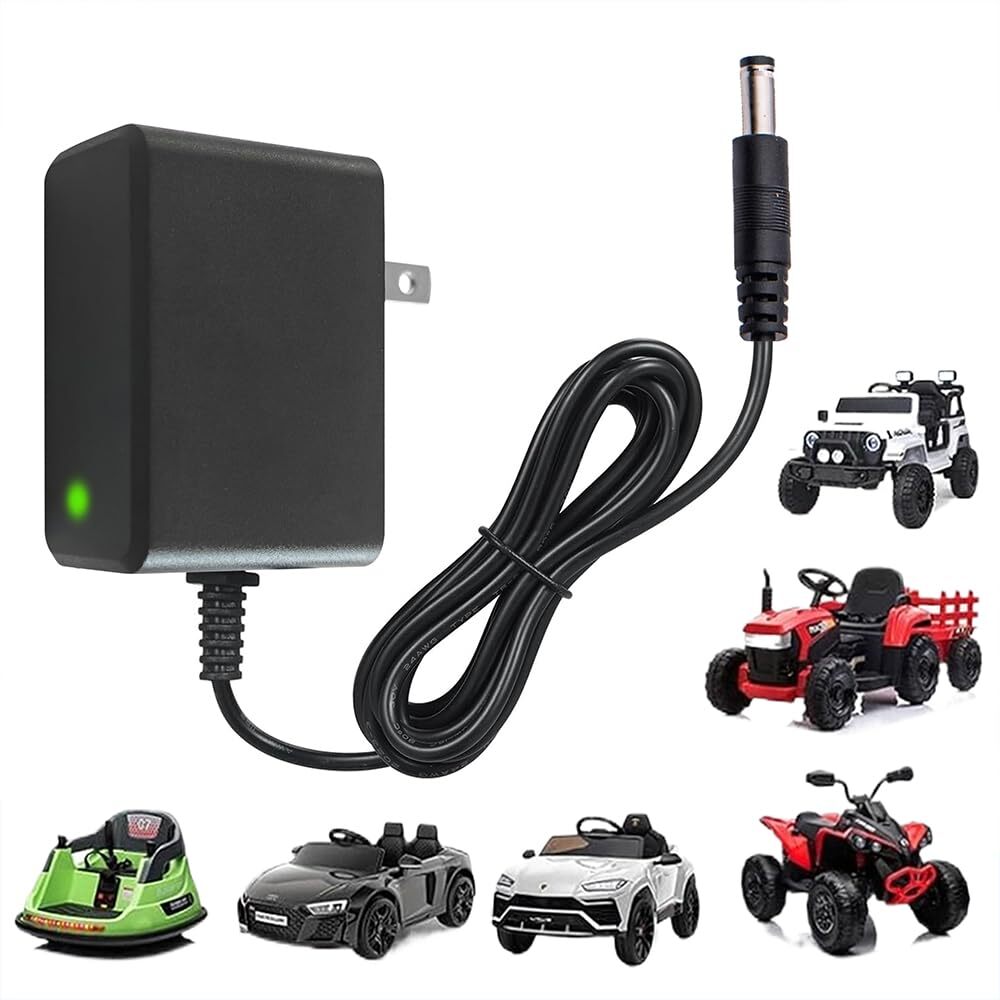 12 Volt Battery Charger for Kids Ride-On Toys and Cars Trend Times 0