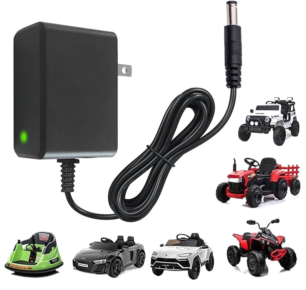12 Volt Battery Charger for Kids Ride-On Toys and 12V Ride-On Cars Trend Times 0
