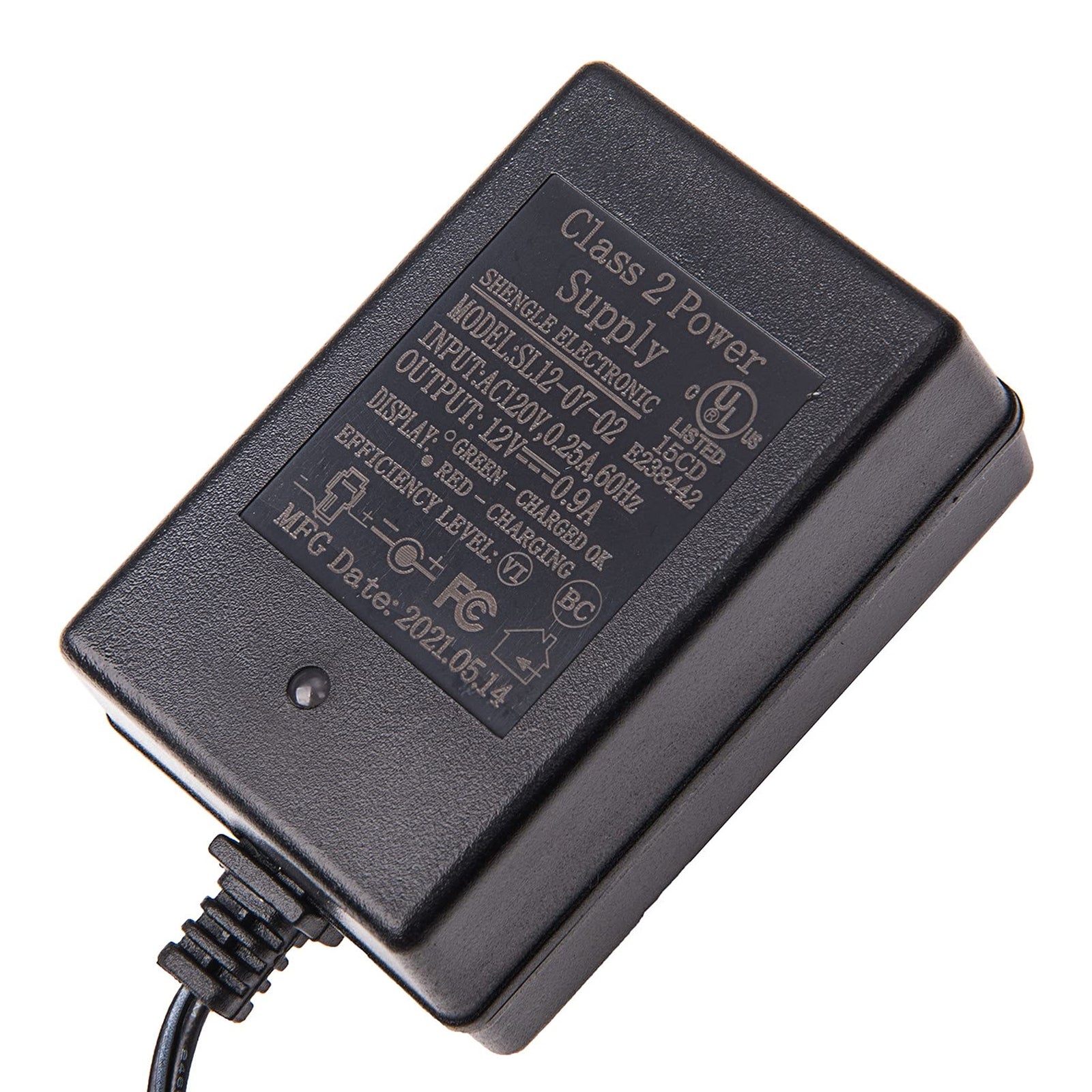 12 Volt Battery Charger for Kids Ride-On Toys SL12-07-02 Compatible with 12V Ride-On Cars Trend Times 1