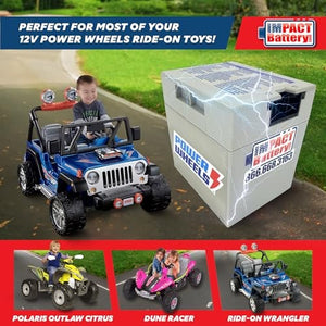12 Volt Replacement Battery for Power Wheels Toys Trend Times 7