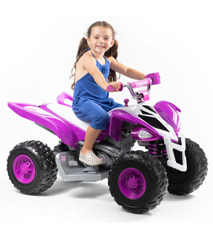 12-Volt Battery-Powered Purple Ride-On ATV with Music for Girls Ages 3-5 Years Trend Times 11