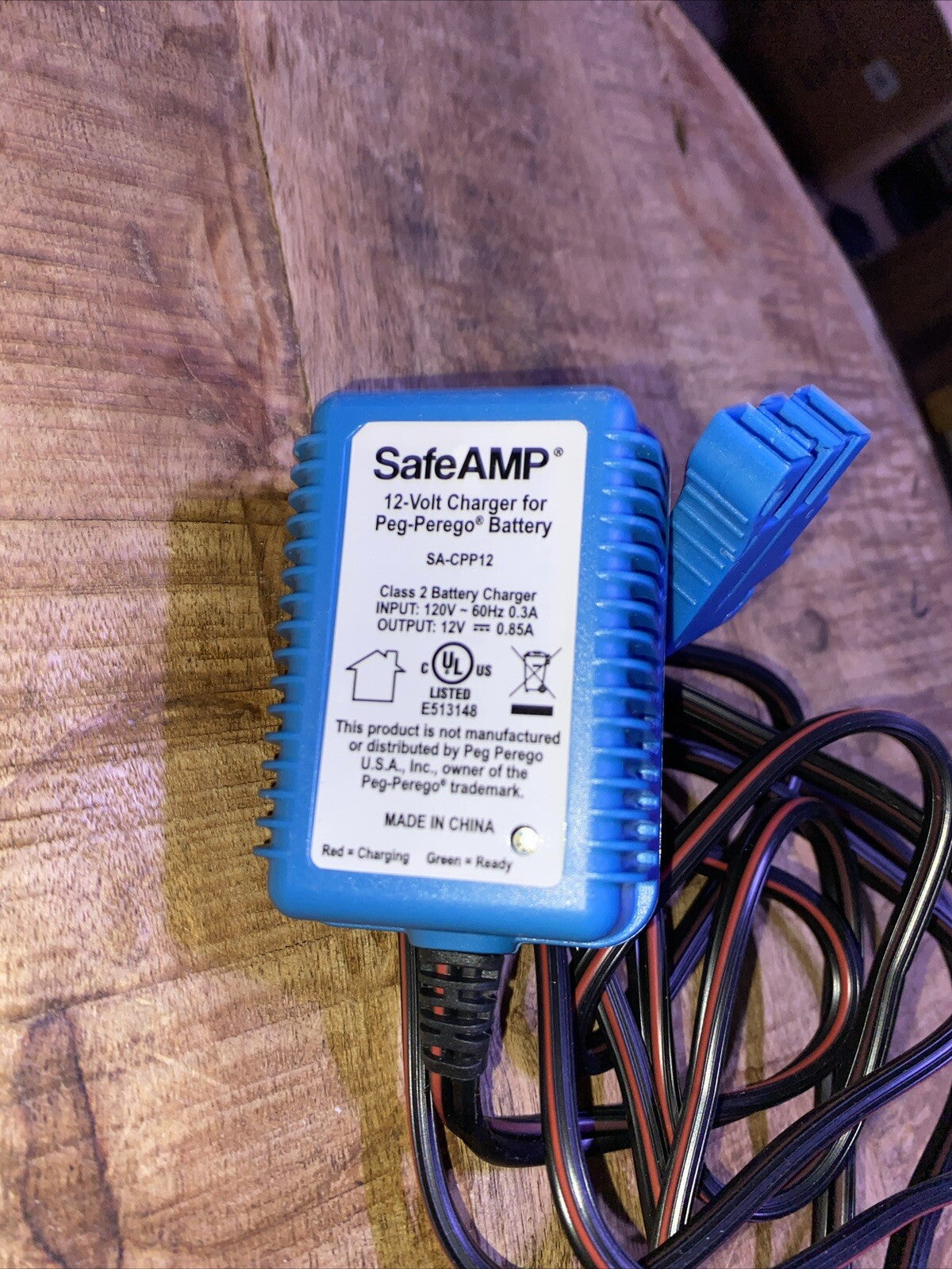 12-Volt Charger for Peg Perego Battery Trend Times 1