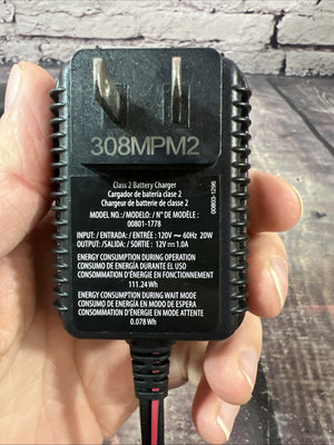 12-Volt Charger for Power Wheels Toy Vehicles Model 00801-1778 Trend Times 2