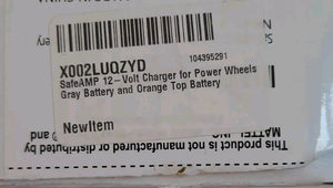 12-Volt Charger for Power Wheels Gray Battery with Orange Top Trend Times 1