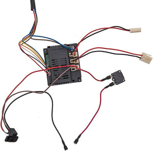 12 Volt Kids Electric Car DIY Wiring and Switch Kit with 2.4G Bluetooth Control Trend Times 2