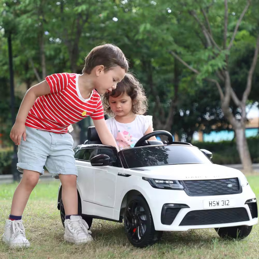 12-Volt Kids Licensed Land Rover Battery-Powered Electric Ride-On Car Trend Times 1