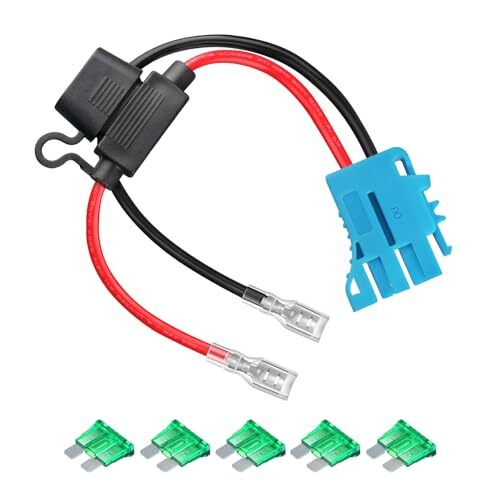 12-Volt SLA Battery Wiring Harness with 12AWG 1A Connector for Peg Perego Trend Times 0