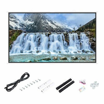 120" Projector Screen 16:9 Matte White w/ Hanging Pole Home Theater Meeting Room - Trend Times Toy Stores