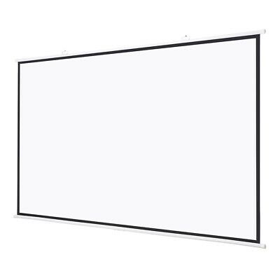 120" Projector Screen 16:9 Matte White w/ Hanging Pole Home Theater Meeting Room - Trend Times Toy Stores
