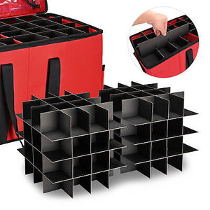 128 Balls Christmas Ornament Storage Box Dividers Xmas Decor Organizer Container - Trend Times Toy Stores