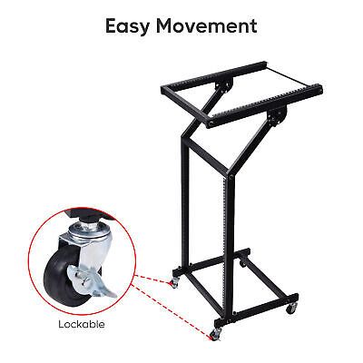 12U 19" Rack Mount Mixer Stand Studio Cart Stage Amp Adjustable Music Party Show - Trend Times Toy Stores