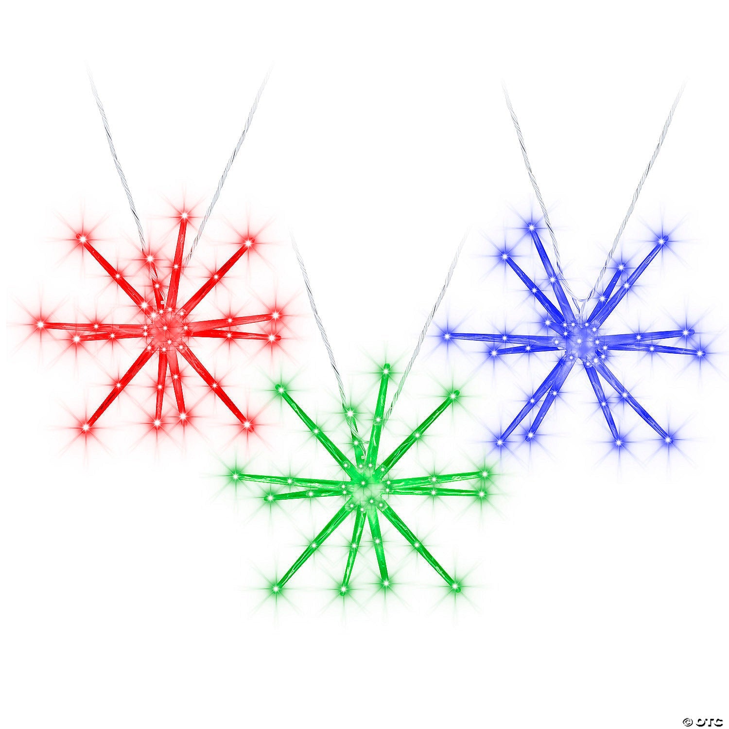 12" Lightshow<sup>®</sup> StarBurst™ LED Red, Green & Blue Star Christmas Outdoor Yard Decorations - Trend Times Toy Stores