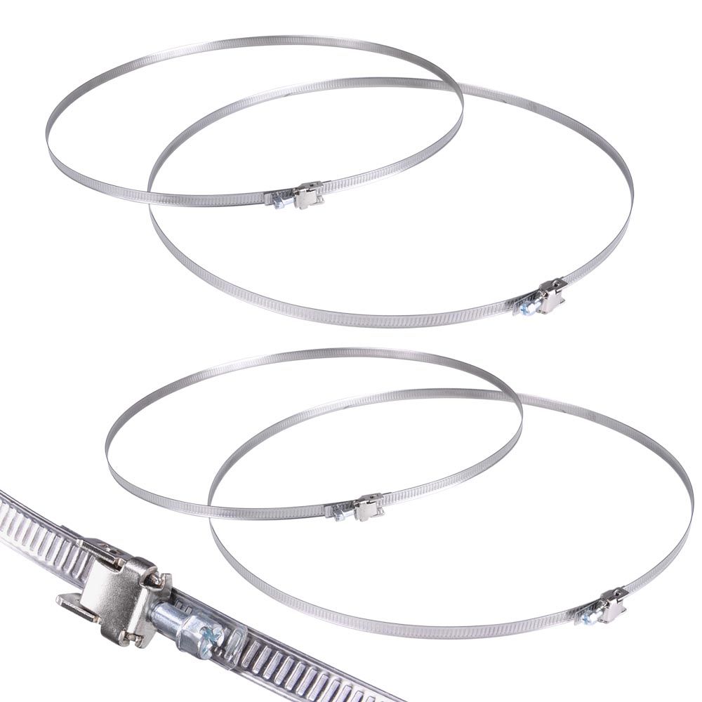 12" Vent Flexible Duct Adjustable Pipe Clamp 2 Pairs - Trend Times Toy Stores