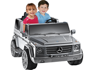 12 Volt 2 Seat Electric Mercedes Ride On Truck G55 AMG G Wagon Radio - Trend Times Toy Stores
