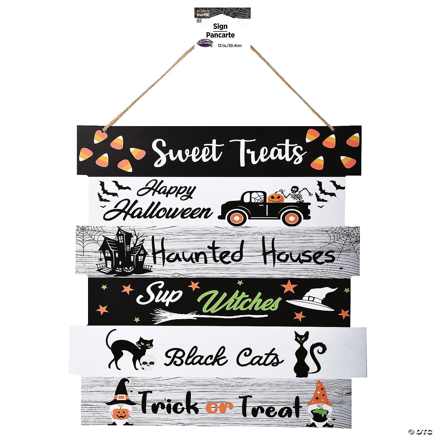 12" Wooden Home Sweet Treats Sign Halloween Décor - Trend Times Toy Stores