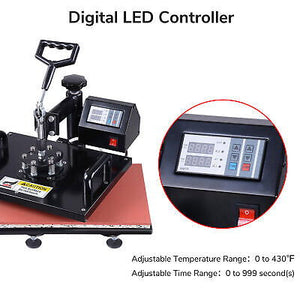 12"x15" Heat Press Machine 5in1 Multifunction Sublimation Heat Press Printer - Trend Times Toy Stores