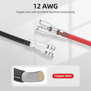 12AWG 40A Battery Wire Harness Connector for 12V Ride-On Toys Trend Times 2