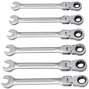 12pcs 8-19mm Metric Flexible Head Ratcheting Wrench 72 Teeth Spanner Tool w/ Bag Type 1 - Trend Times Toy Stores