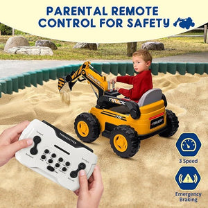 12V 10AH Electric 4WD Battery-Powered Toy Excavator with Remote Control Trend Times 5