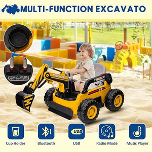 12V 10AH Electric 4WD Battery-Powered Toy Excavator with Remote Control Trend Times 6