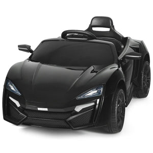 12V 2.4G RC Electric Vehicle with Lights in Black Trend Times 1