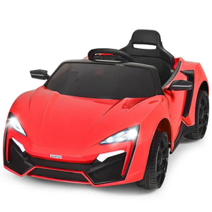 12V 2.4G Remote Control Electric Vehicle with Lights Red Trend Times 0
