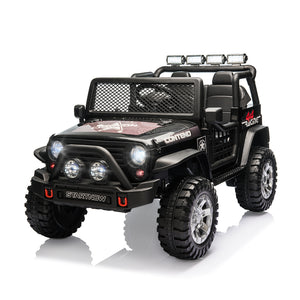 12V Electric 2-Seater Kids Ride-On Jeep with USB, Bluetooth, and Remote Control Trend Times 0