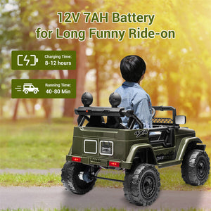 12V 2-Seater Electric Ride-On Jeep Truck for Kids with Remote Control Trend Times 5