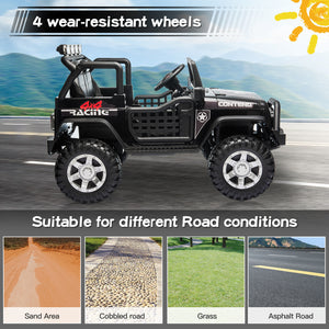 12V Electric 2-Seater Kids Ride-On Jeep Truck with Remote Control Trend Times 1