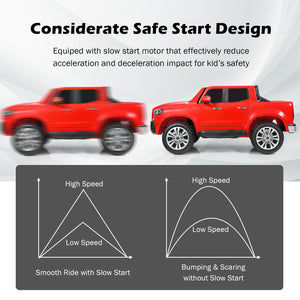 12V 2-Seater Kids Ride-On Car Licensed Mercedes Benz X-Class RC with Trunk Red Trend Times 6