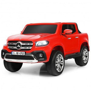 12V 2-Seater Kids Ride-On Car Licensed Mercedes-Benz X-Class RC with Trunk Red Trend Times Variant 0
