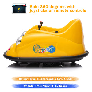 12V Electric Ride-On Bumper Car for Kids with 2 Speeds and 360° Rotation Trend Times 12
