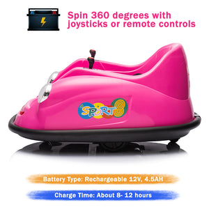 12V Electric Ride-On Bumper Car for Kids with 2 Speeds and 360° Rotation Trend Times 21