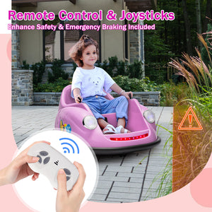12V Electric Ride-On Bumper Car for Kids with 2 Speeds and 360° Rotation Trend Times 24
