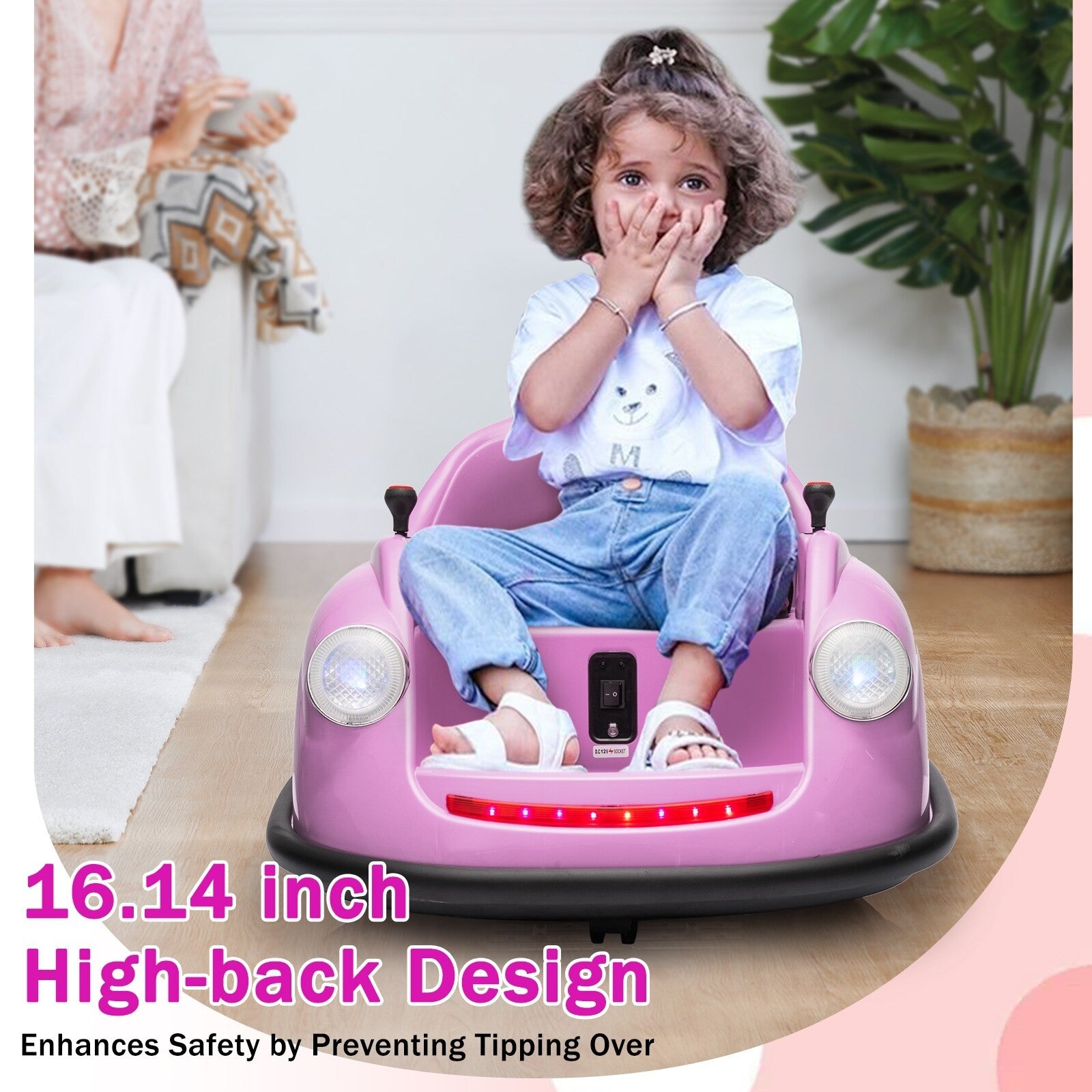 12V Electric Ride-On Bumper Car with 2 Speeds for Kids and Toddlers Trend Times 1