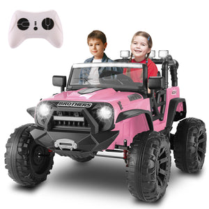 12V/24V Electric Ride-On Truck for Kids with Remote Control and 2 Seats Trend Times 6