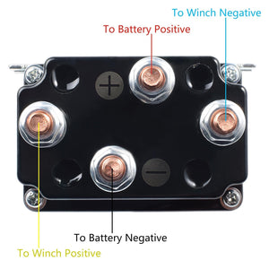 12V 250A Winch Solenoid Relay Contactor with 6 Protective Caps and Relay Thermal Protection Trend Times 7