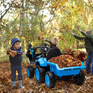 12V 3-in-1 Kids Electric Ride-On Excavator with Detachable Trailer Trend Times 14