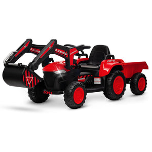 12V 3-in-1 Kids Electric Ride-On Excavator with Detachable Trailer Trend Times 15