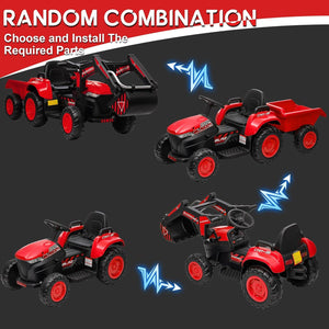 12V 3-in-1 Kids Electric Ride-On Excavator with Detachable Trailer Trend Times 17